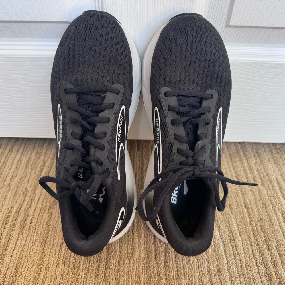 Brooks Glycerin 21 Women’s Running Shoes Black Grey White Wide D Size 7.5